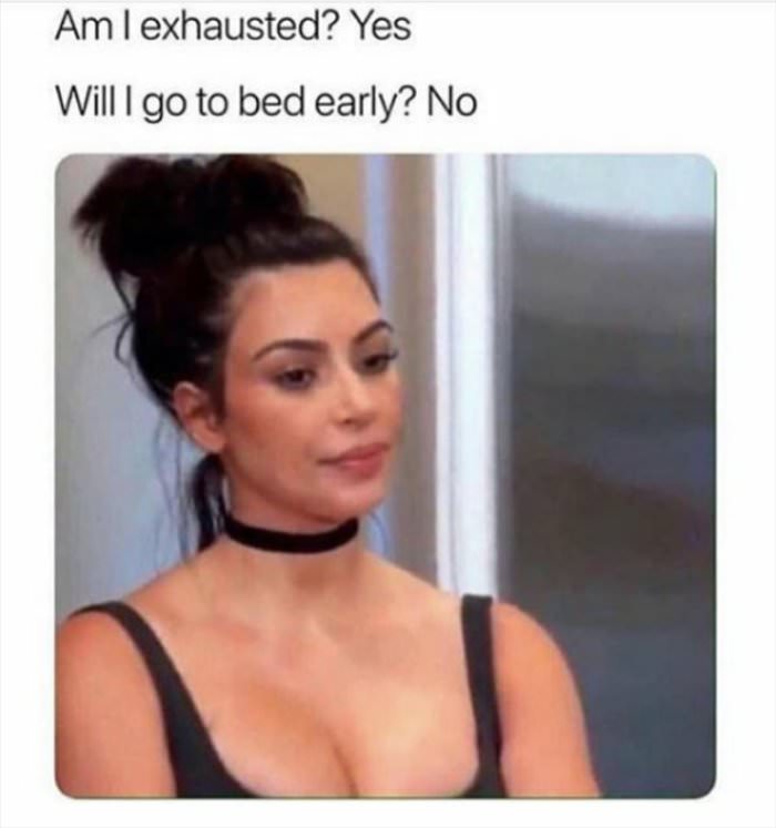 staying up late again