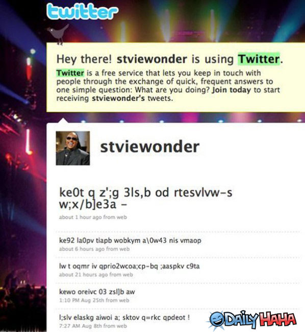 Stevie Wonder funny picture