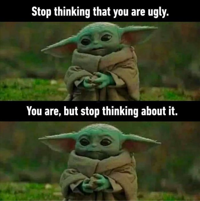 stop thinking it