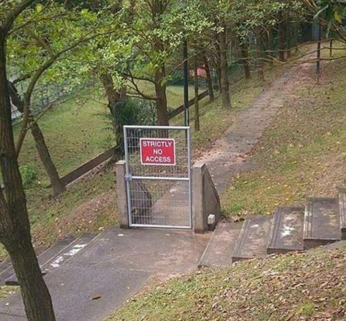 strictly no access