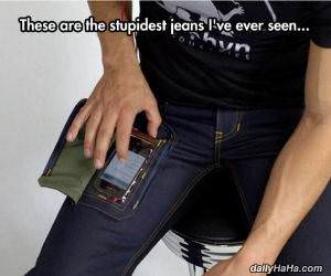 stupid jeans funny picture