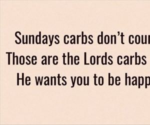 sundays carbs