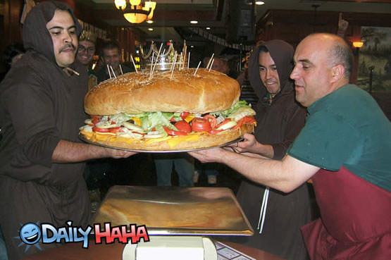 Giant Double Cheesburger Picture
