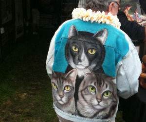 Triple Cat Swag funny picture