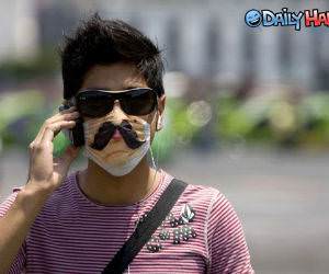 Swine Flu Mustache funny picture