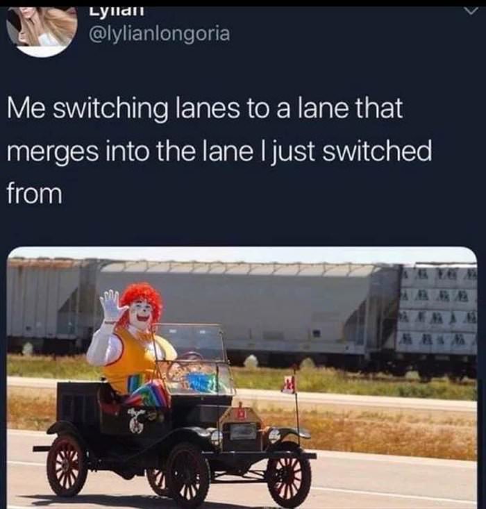 switching to a new lane