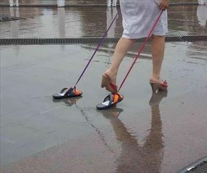 taking my shoes for a walk