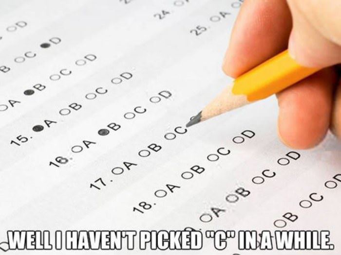 taking tests funny picture