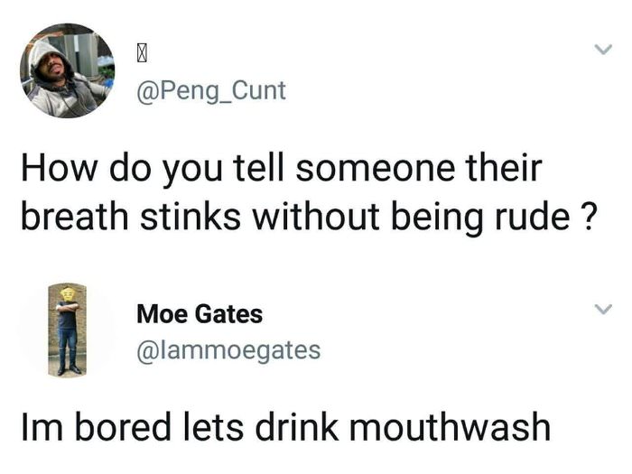 tell someone their breath stinks