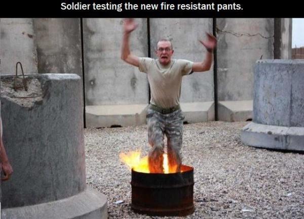 Fire Resistant Pants funny picture