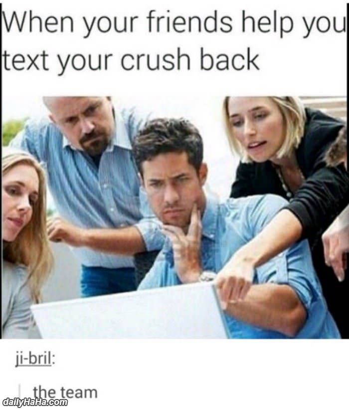 texting the crush funny picture