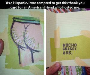 A Thank You Card funny picture