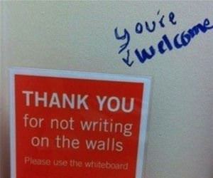 thank you for not writing funny picture