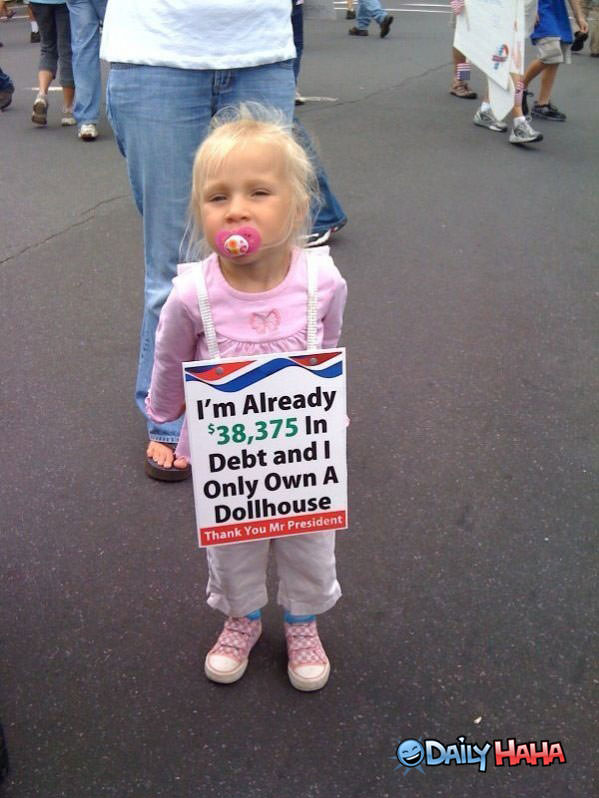 Already in Debt funny picture