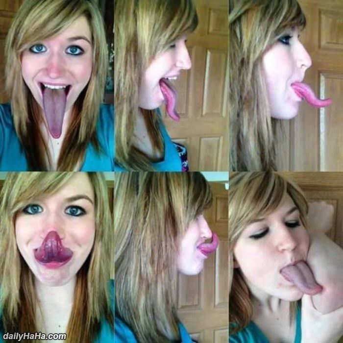 that is a long tongue funny picture