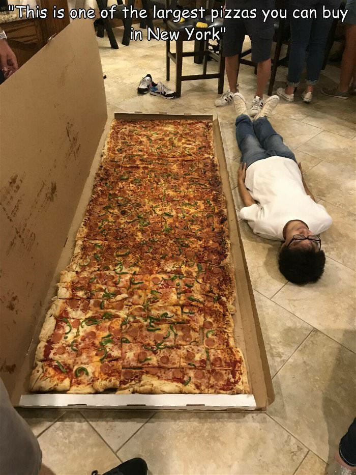the biggest pizza you can buy