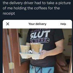 the delivery driver