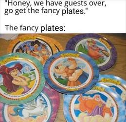 the fancy plates