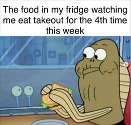 the food in my fridge