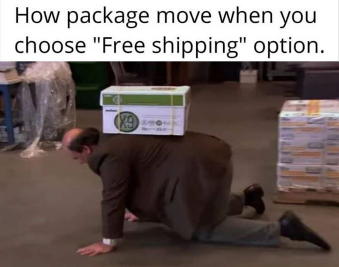 the free shipping option