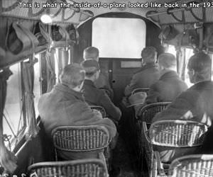 the inside of a plane