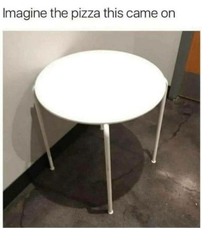 the pizza