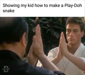 the play doh snake
