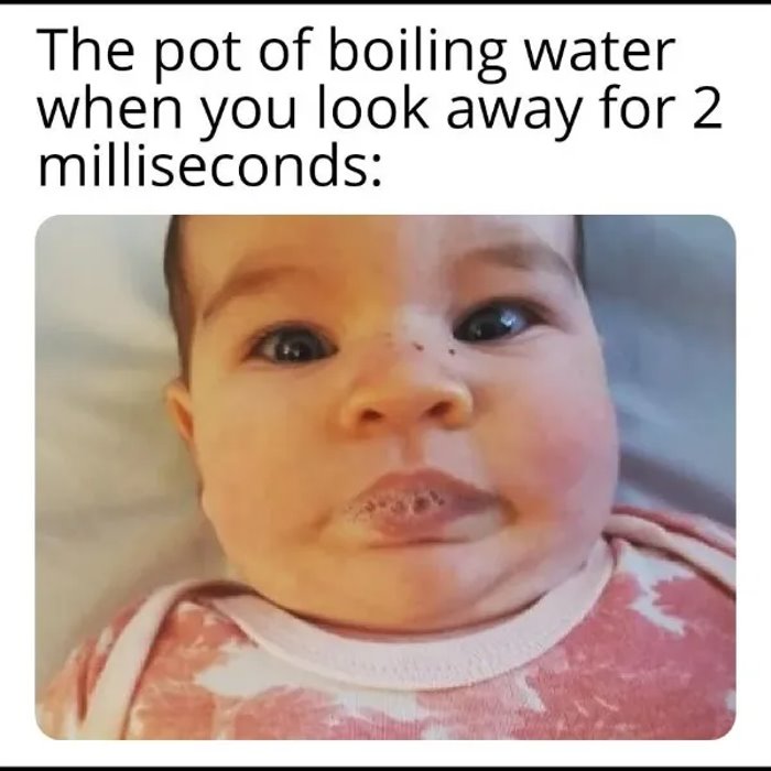 the pot of water