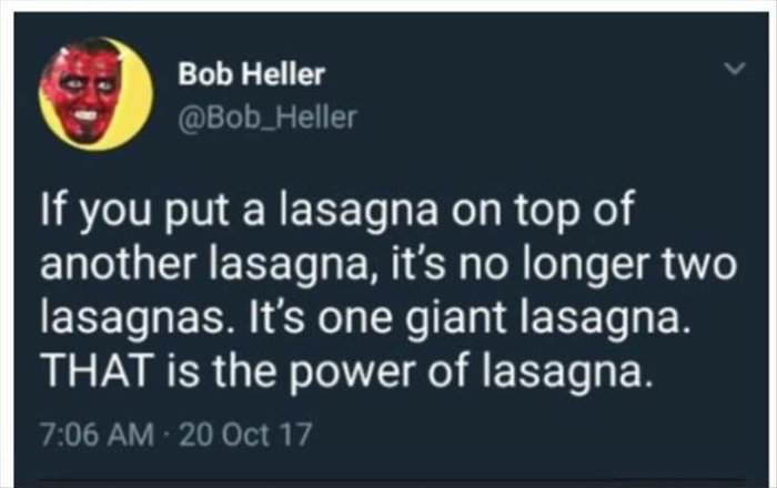 the power of lasagna