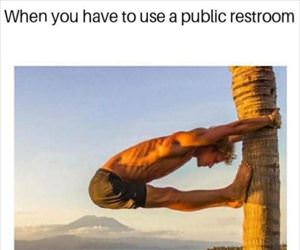 the public restroom
