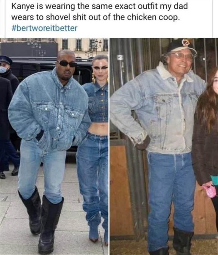 the same outfit