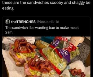 the sandwiches
