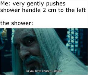 the shower settings