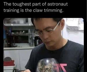 the toughest part of training