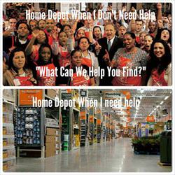 the way it always works at home depot
