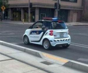 Young Police Car funny picture