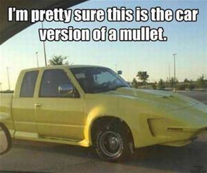 the car version of a mullet funny picture