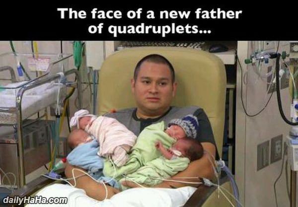 the face of a new father funny picture