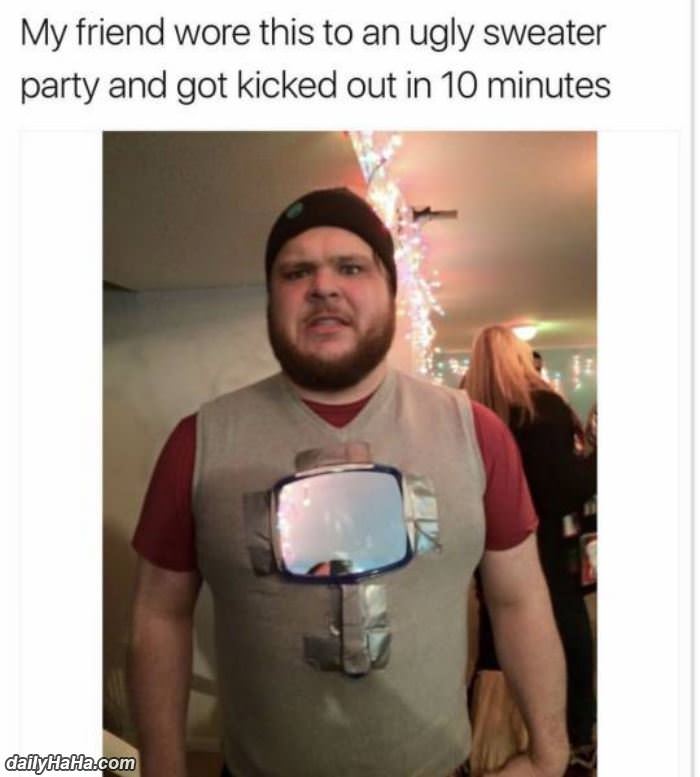 the greatest ugly sweater ever funny picture