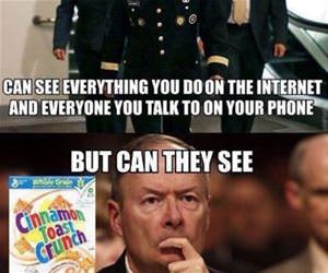 the nsa can see everything funny picture