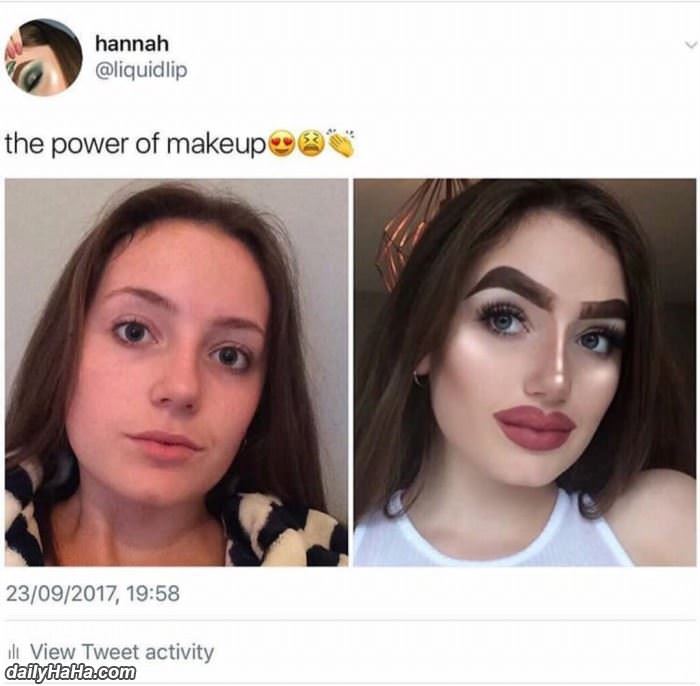 the power of makeup funny picture