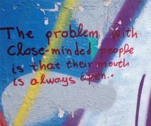the problem with close minded people funny picture
