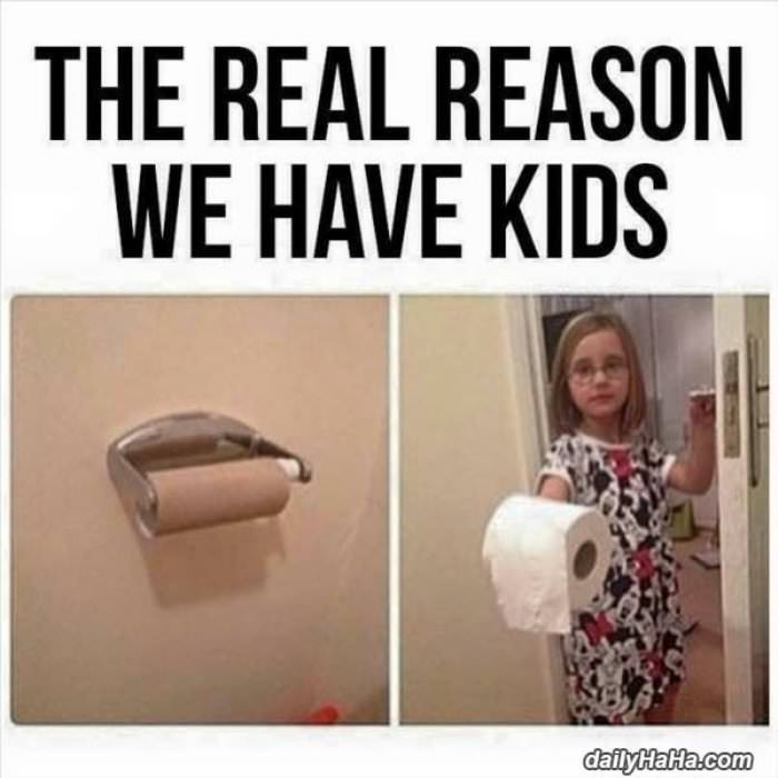 the real reason for kids funny picture