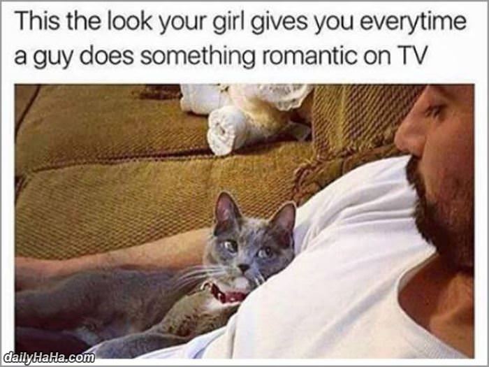 the romantic look funny picture