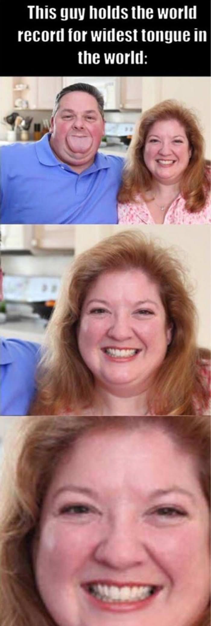 the widest tongue funny picture