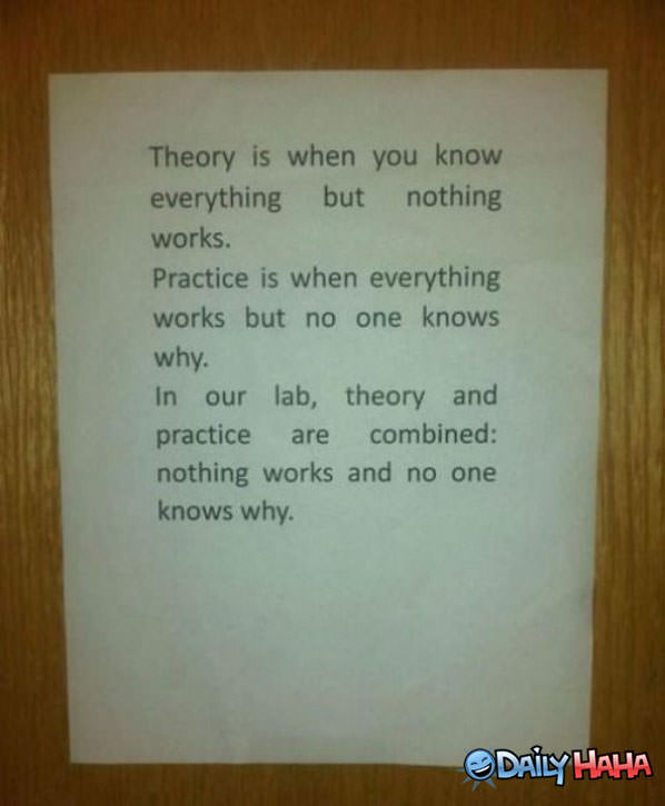 Theory and Practice funny picture