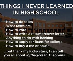 things i never learned in school funny picture