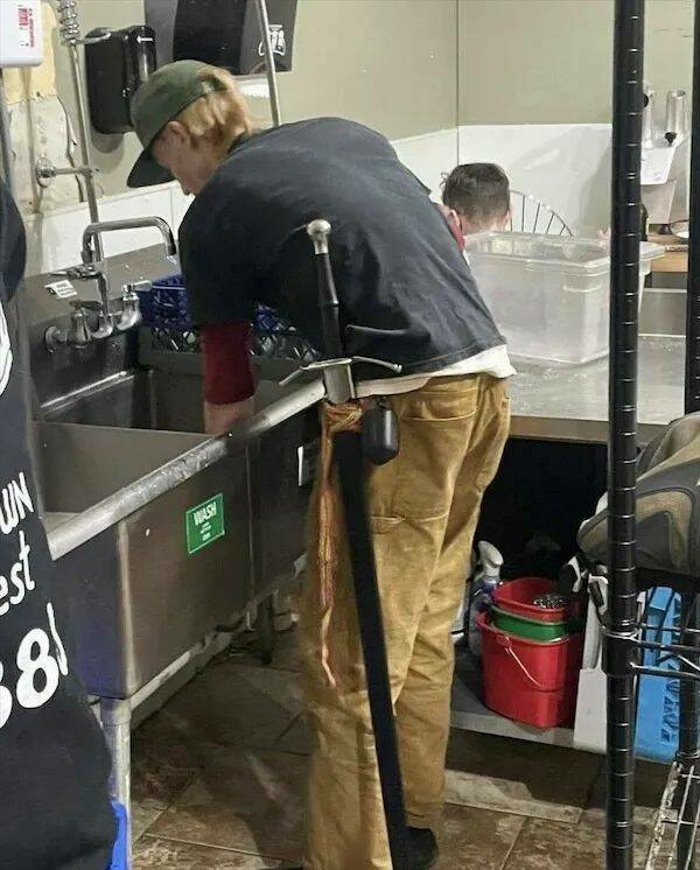 this dude is prepared