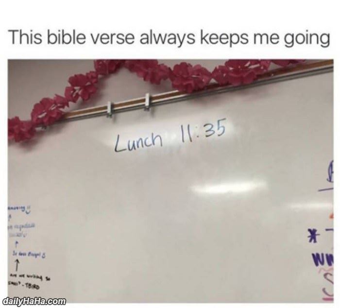 this bible verse keeps me going funny picture