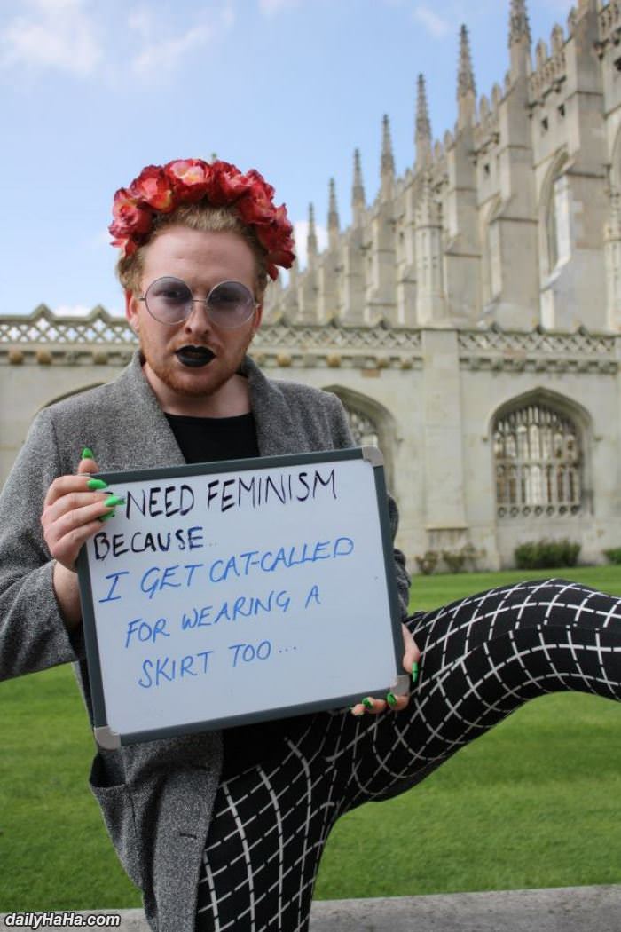 this dude needs feminism funny picture